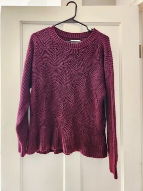 Sonoma Large Diamond-Textured Crewneck Sweater